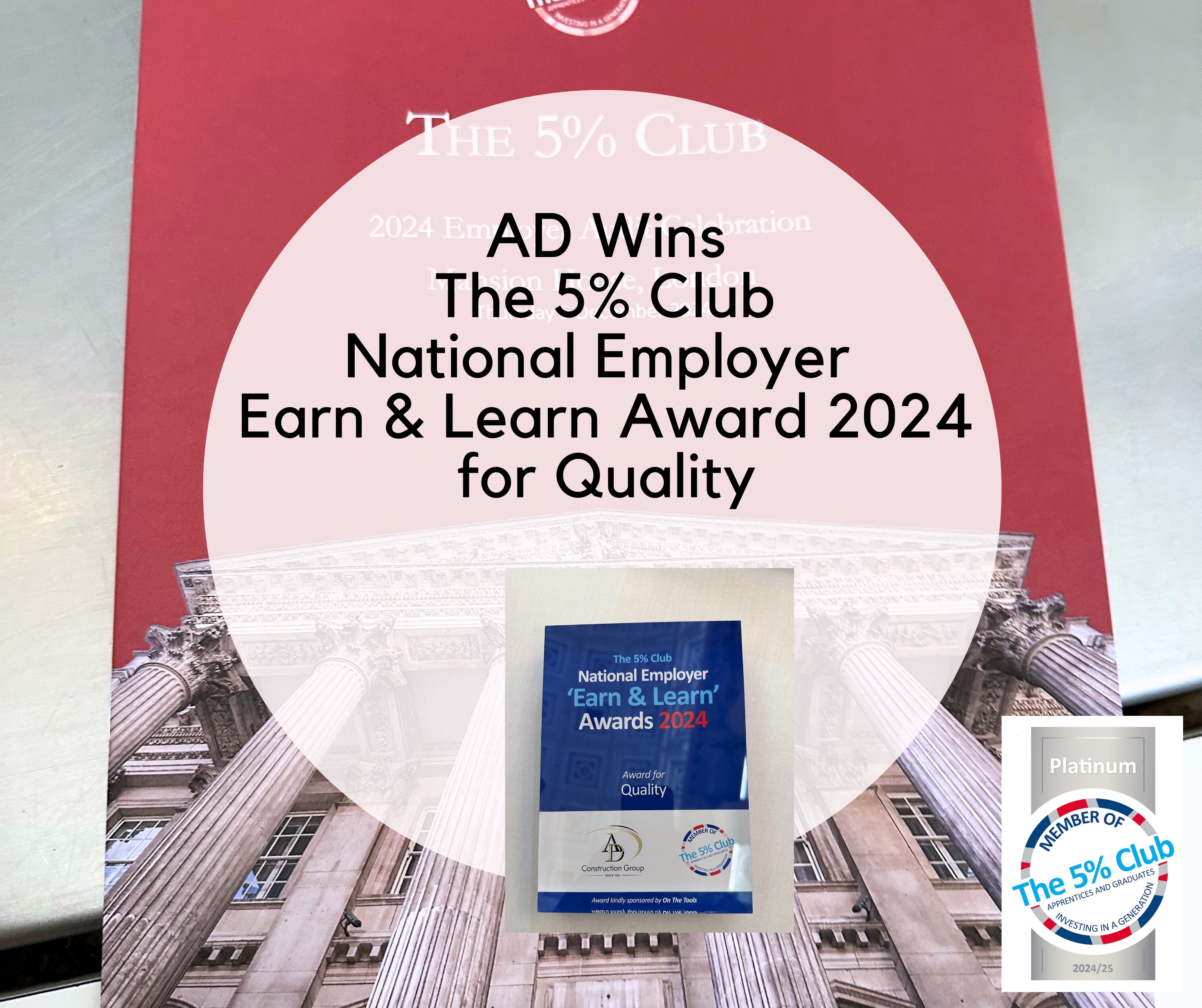 AD Wins Award for Quality in the National Employer Earn and Learn Awards 2024 image