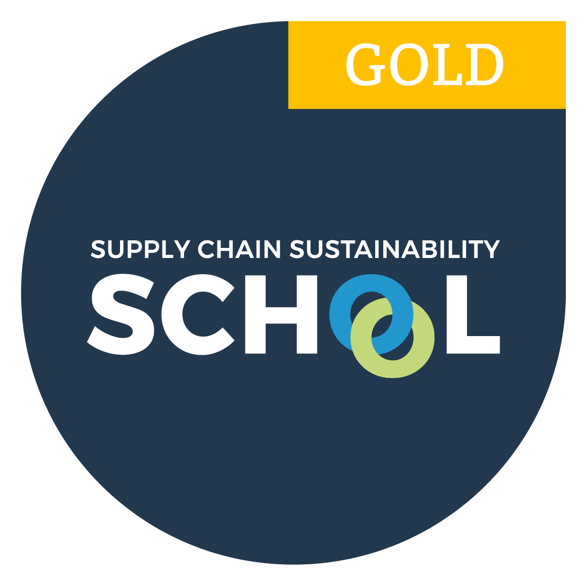 Supply Chain Sustainability - Gold Logo